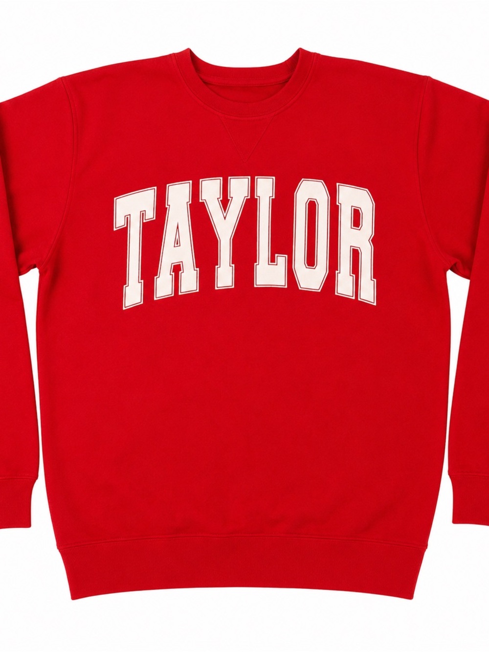 Taylor Red Crewneck with White Logo